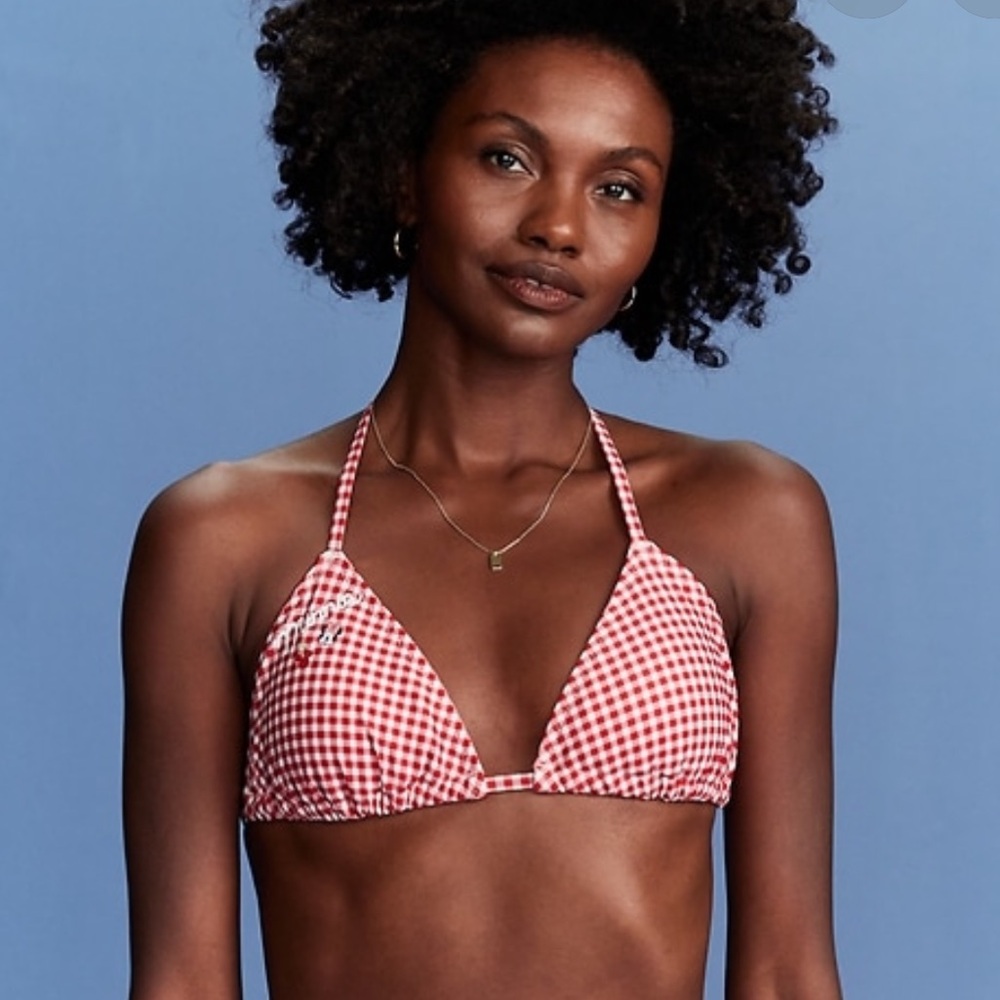 Old Navy x Disney Plus Size 3X (24 26) NWT Minnie Mouse Red Gingham Bikini Top
